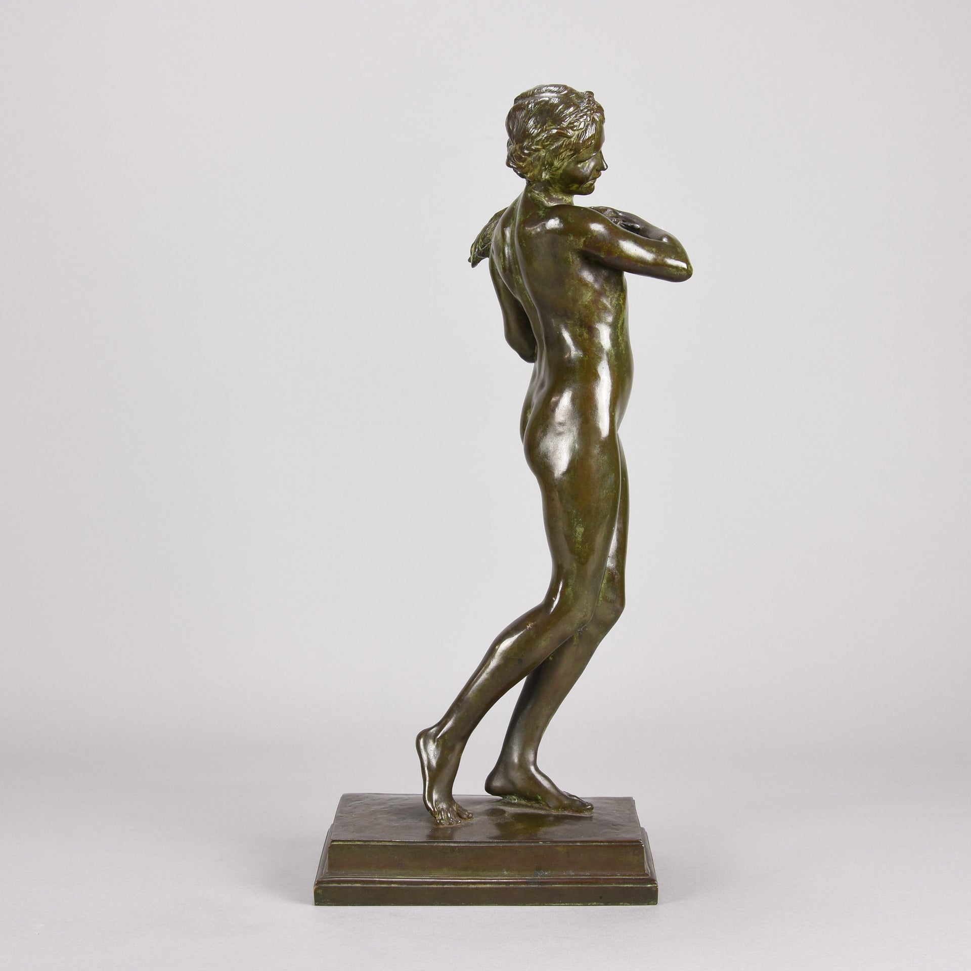  Harold Brownsword Art Deco Bronze Sculpture - Young Woman - Hickmet Fine Arts 