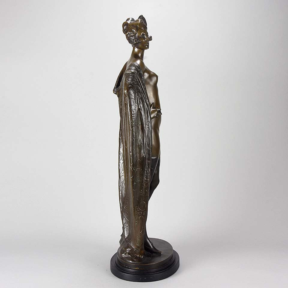 Bruno Zach Erotic Lady Art Deco Bronze