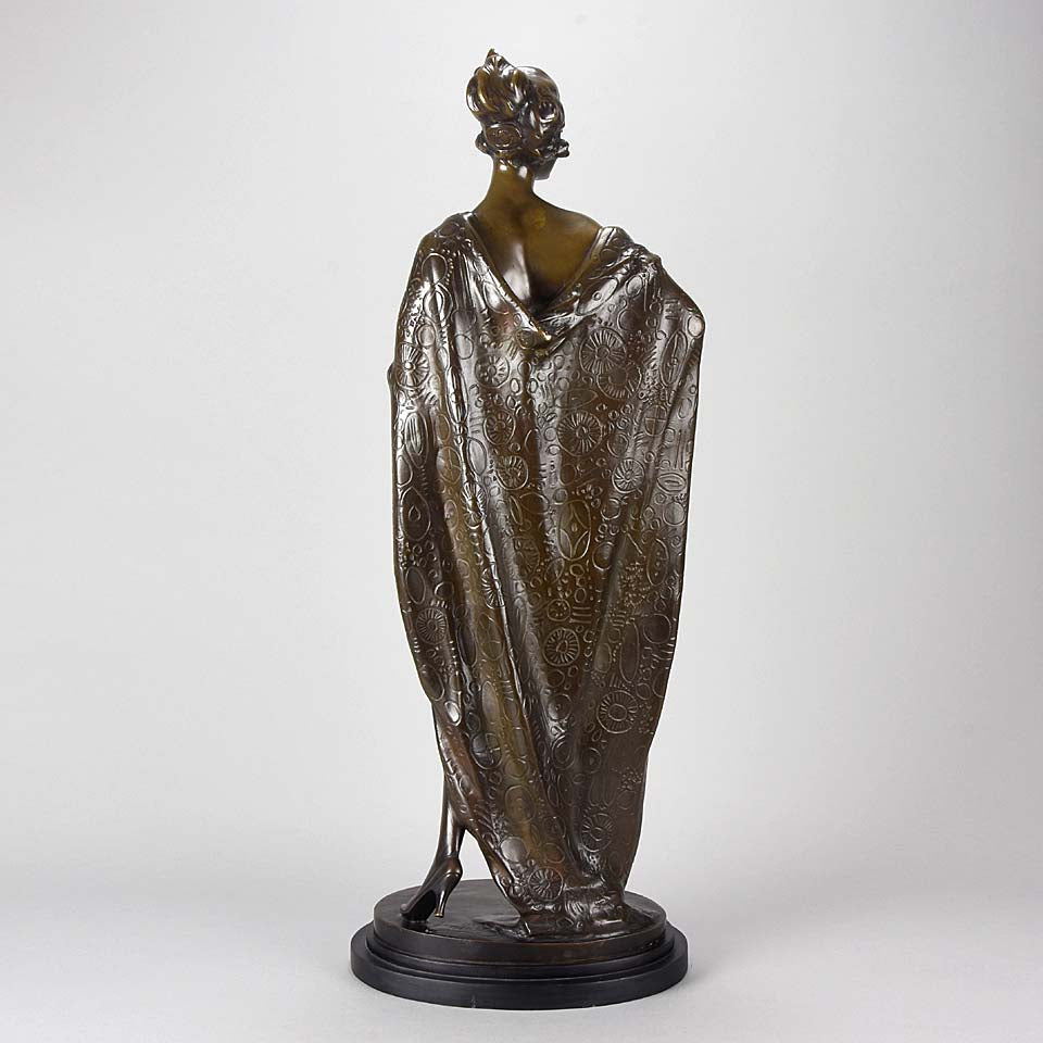 Bruno Zach Erotic Lady Art Deco Bronze