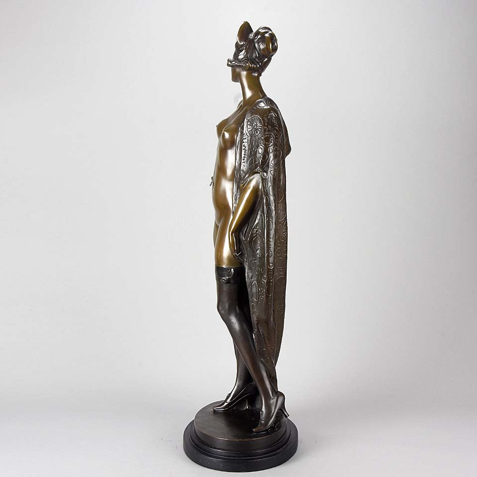 Bruno Zach Erotic Lady Art Deco Bronze