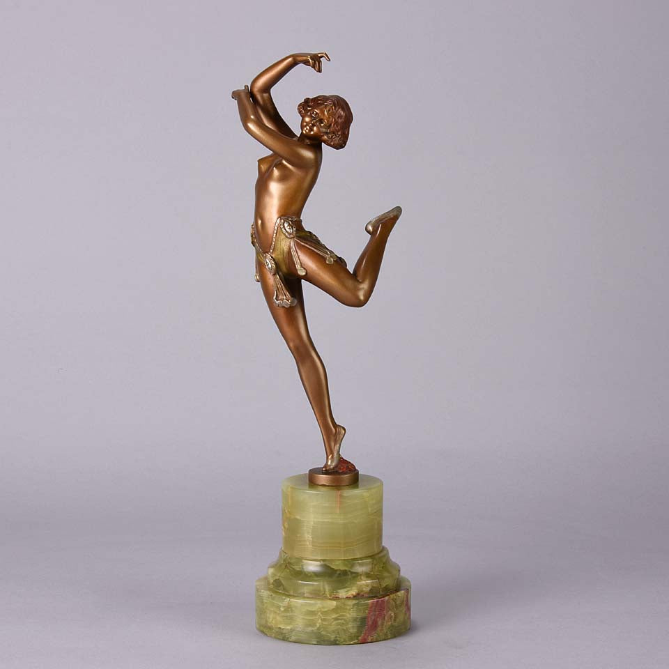 Erotic Dancer - Bruno Zach - Art Deco Bronze Dancer - Hickmet Fine Arts