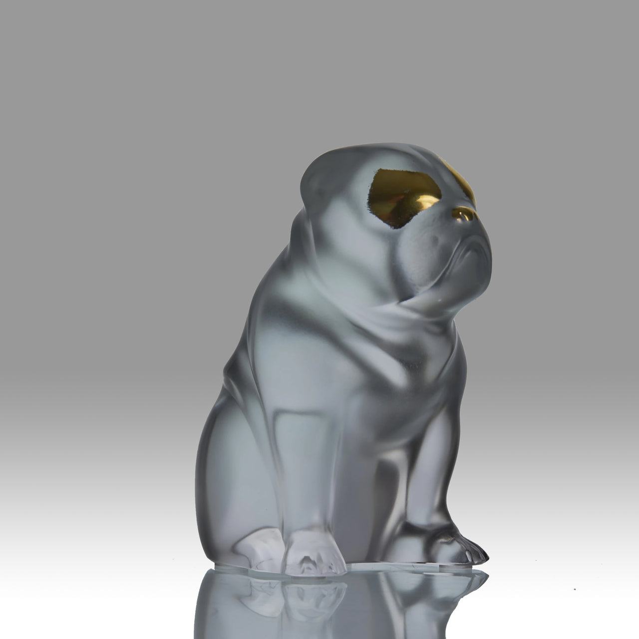 Lalique glass bulldog - Lalique for sale - Rene Lalique Glass - Hickmet Fine Arts