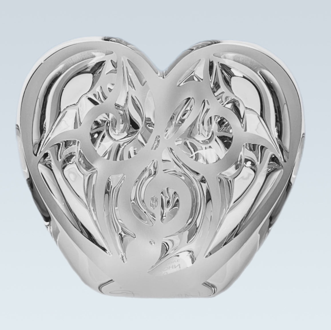 Music is Love - Lalique Love Heart - Rene Lalique Glass - Hickmet 
