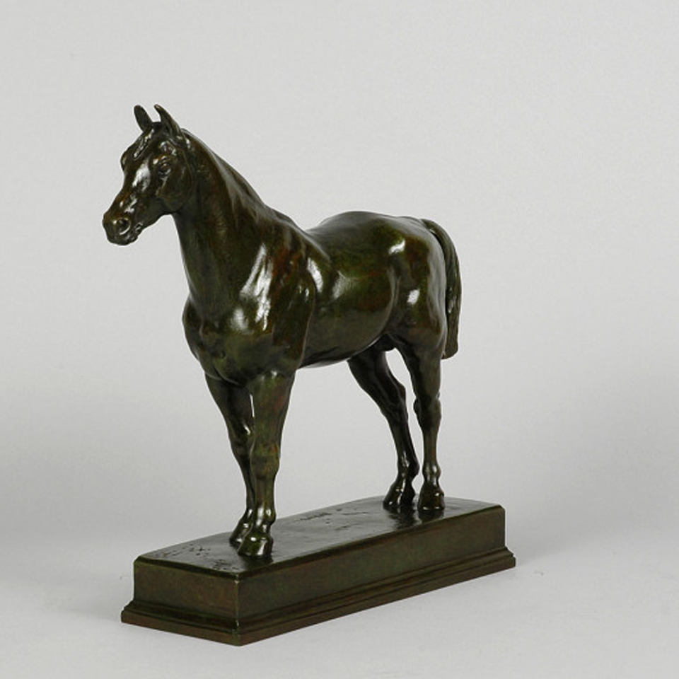 Barye Bronze - Cheval Demi-Sang - Hickmet Fine Arts