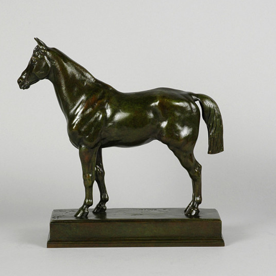 Barye Bronze - Cheval Demi-Sang - Hickmet Fine Arts