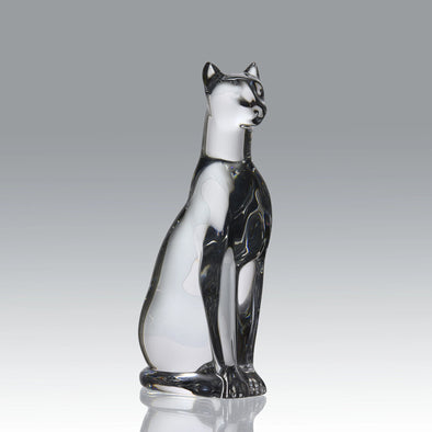 "Seated Cat" by Baccarat Glass