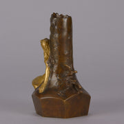 French Art Nouveau Antique bronze vase Fée des Bois by Charles Korschann – Hickmet Fine Arts