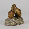 Mouse and Walnut - Clovis Masson - Antique Bronze - Bronze statues for sale - Bronze sculptures for sale - Antique bronze statues - Hickmet Fine Arts