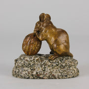 Mouse and Walnut - Clovis Masson - Antique Bronze - Bronze statues for sale - Bronze sculptures for sale - Antique bronze statues - Hickmet Fine Arts