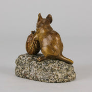 Mouse and Walnut - Clovis Masson - Antique Bronze - Bronze statues for sale - Bronze sculptures for sale - Antique bronze statues - Hickmet Fine Arts