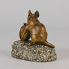 Mouse and Walnut - Clovis Masson - Antique Bronze - Bronze statues for sale - Bronze sculptures for sale - Antique bronze statues - Hickmet Fine Arts