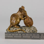 Mouse and Walnut - Clovis Masson - Antique Bronze - Bronze statues for sale - Bronze sculptures for sale - Antique bronze statues - Hickmet Fine Arts