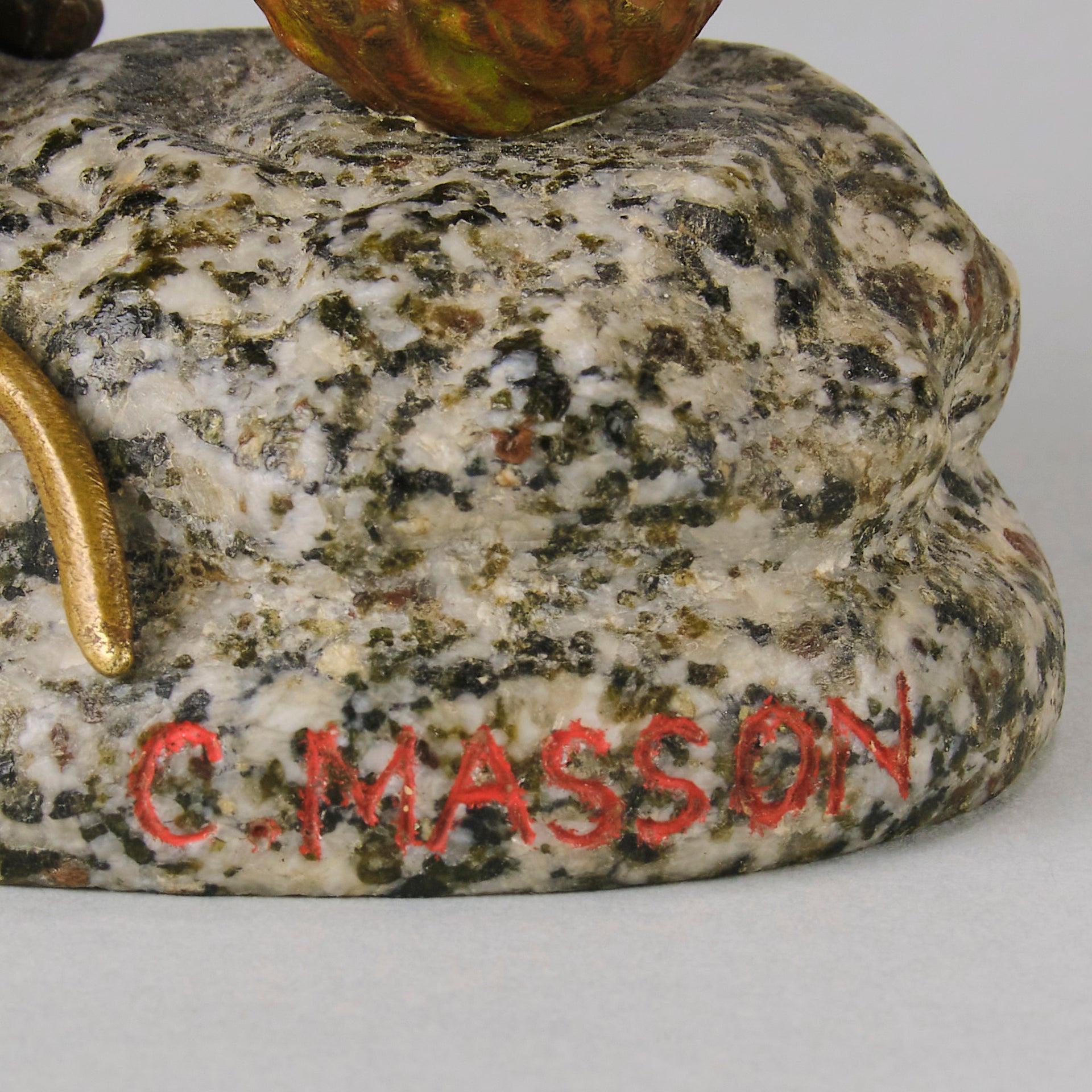 Mouse and Walnut - Clovis Masson - Antique Bronze - Bronze statues for sale - Bronze sculptures for sale - Antique bronze statues - Hickmet Fine Arts