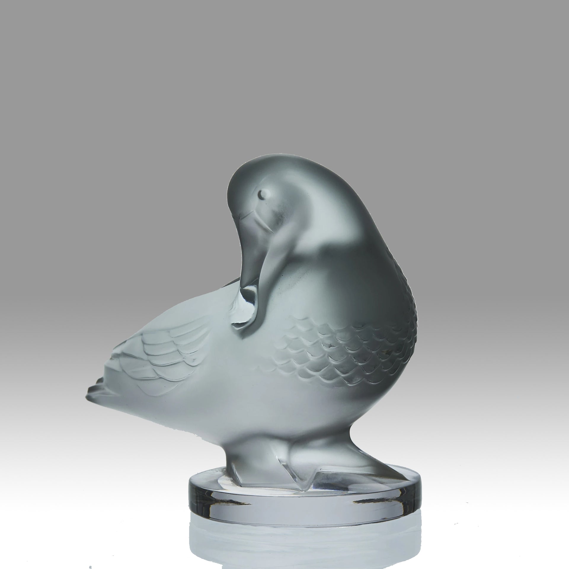 "Canard Attentif" by Marc Lalique - Lalique for sale - Rene Lalique Glass - Hickmet Fine arts