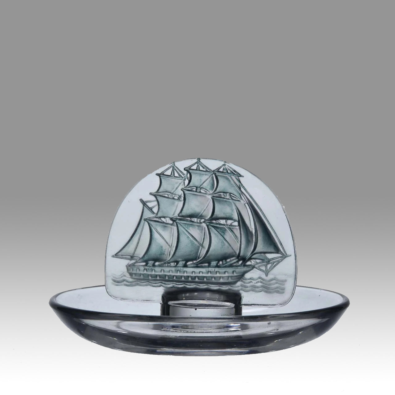 Rene Lalique Glass Caravelle Blue - Lalique Pintray - Hickmet Fine Arts