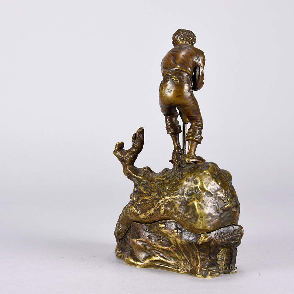 "Treasure Seeker" by Carl Kauba Bronze -Hickmet Fine Arts 