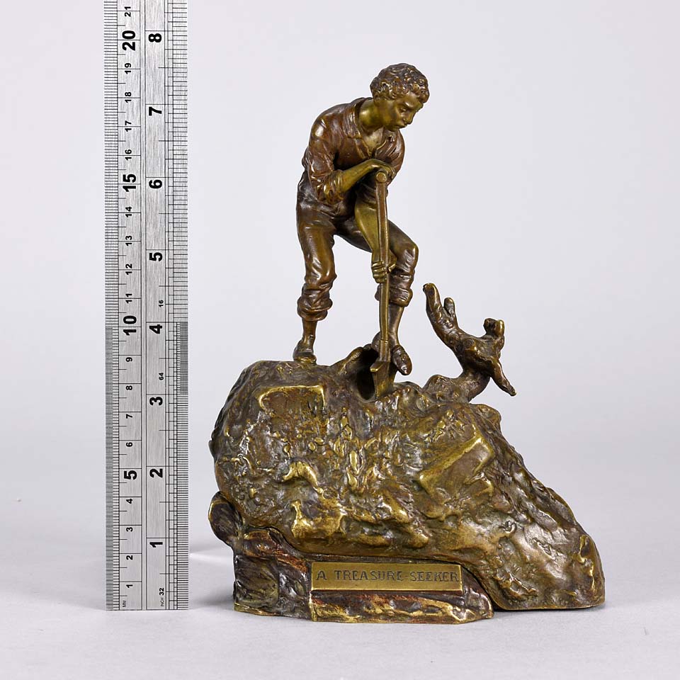 "Treasure Seeker" by Carl Kauba Bronze -Hickmet Fine Arts 