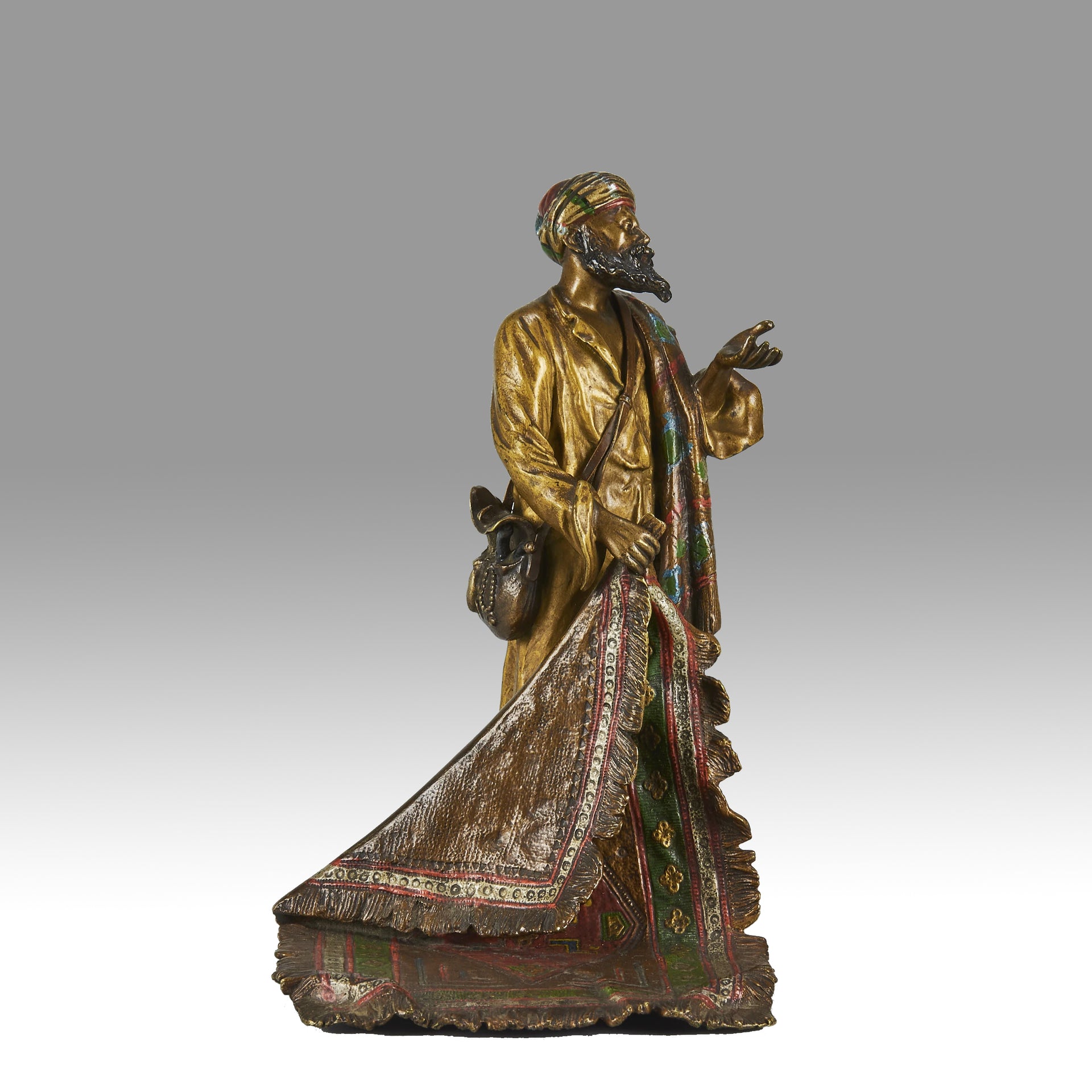 Bergman Bronze Carpet Trader - Antique Bronze Statues - Hickmet Fine Arts