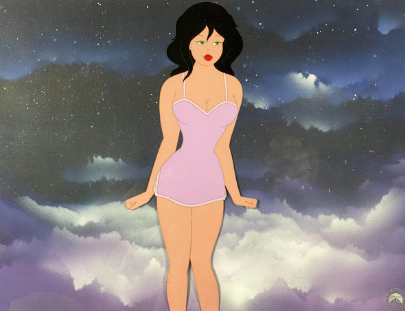 A full colour multi-layered original production cel of an animated character from the film Cool World by Paramount Pictures