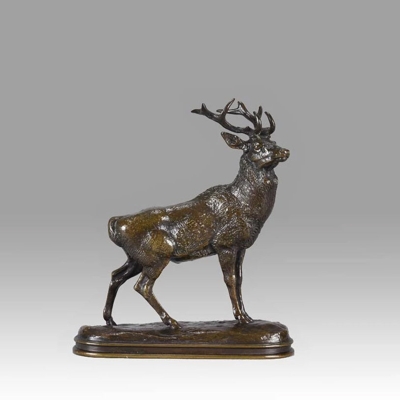 "Cerf qui Écoute" by Antoine L Barye