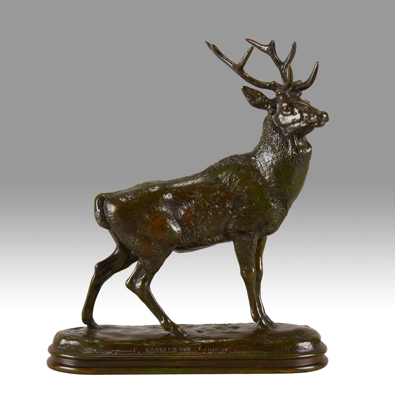 Barye bronze cerf