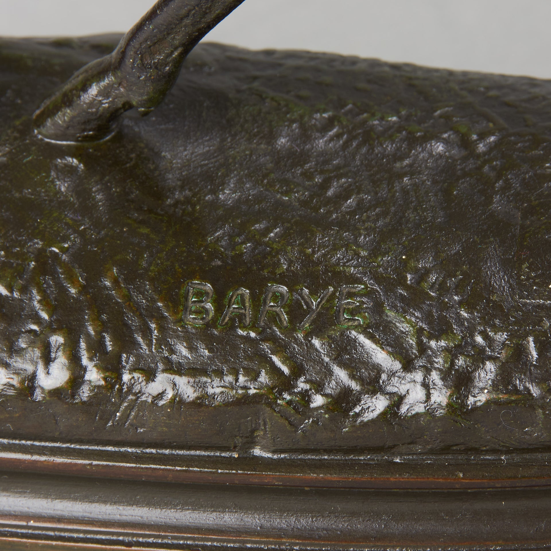 Cerf qui Marche by Antoine Louis Barye - Antique Bronze Stag - Hickmet Fine Arts