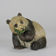 Seated Panda Bronze by Leroy