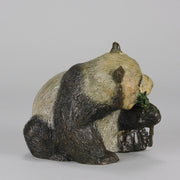 Seated Panda Bronze by Leroy