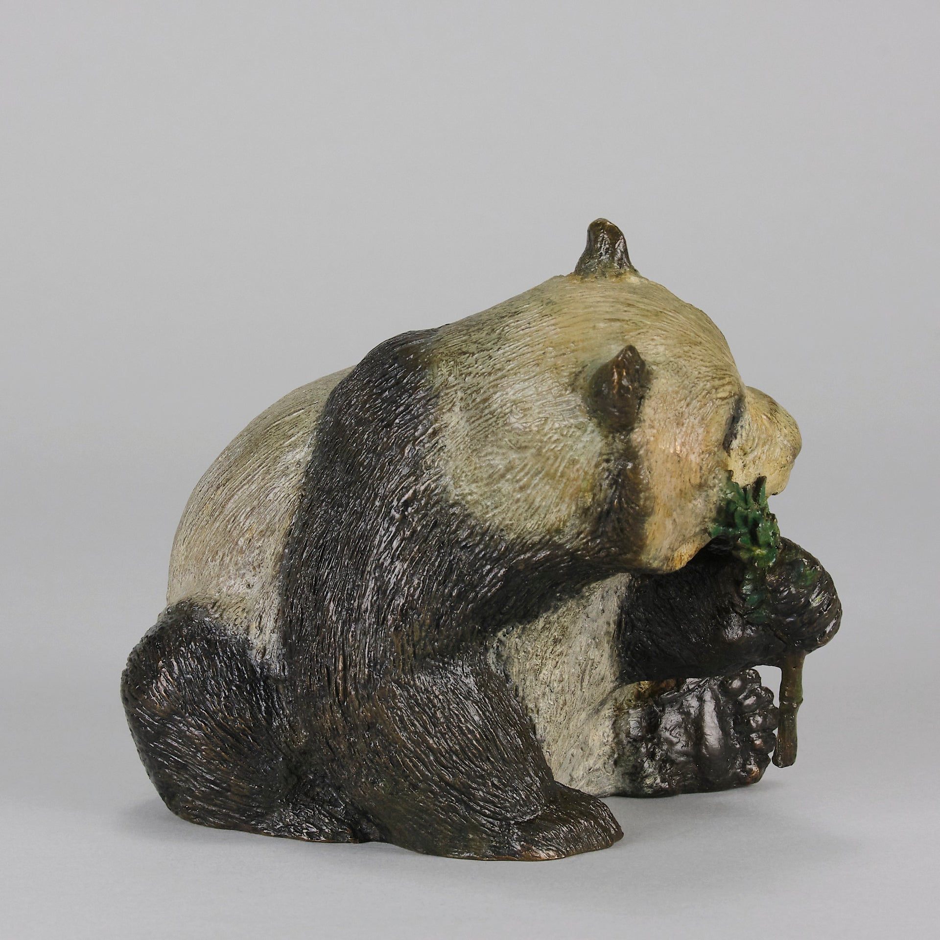 Seated Panda Bronze by Leroy