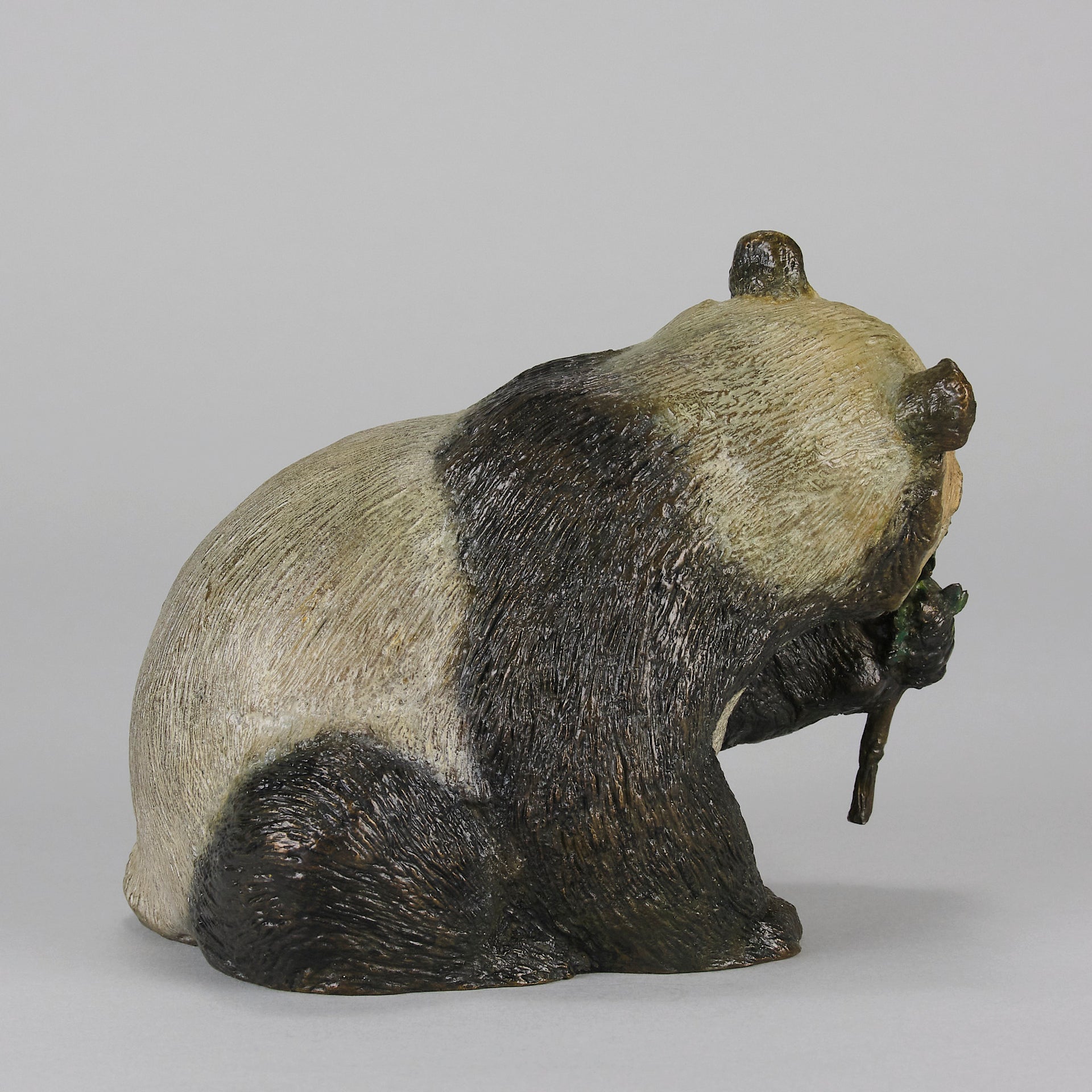Seated Panda Bronze by Leroy
