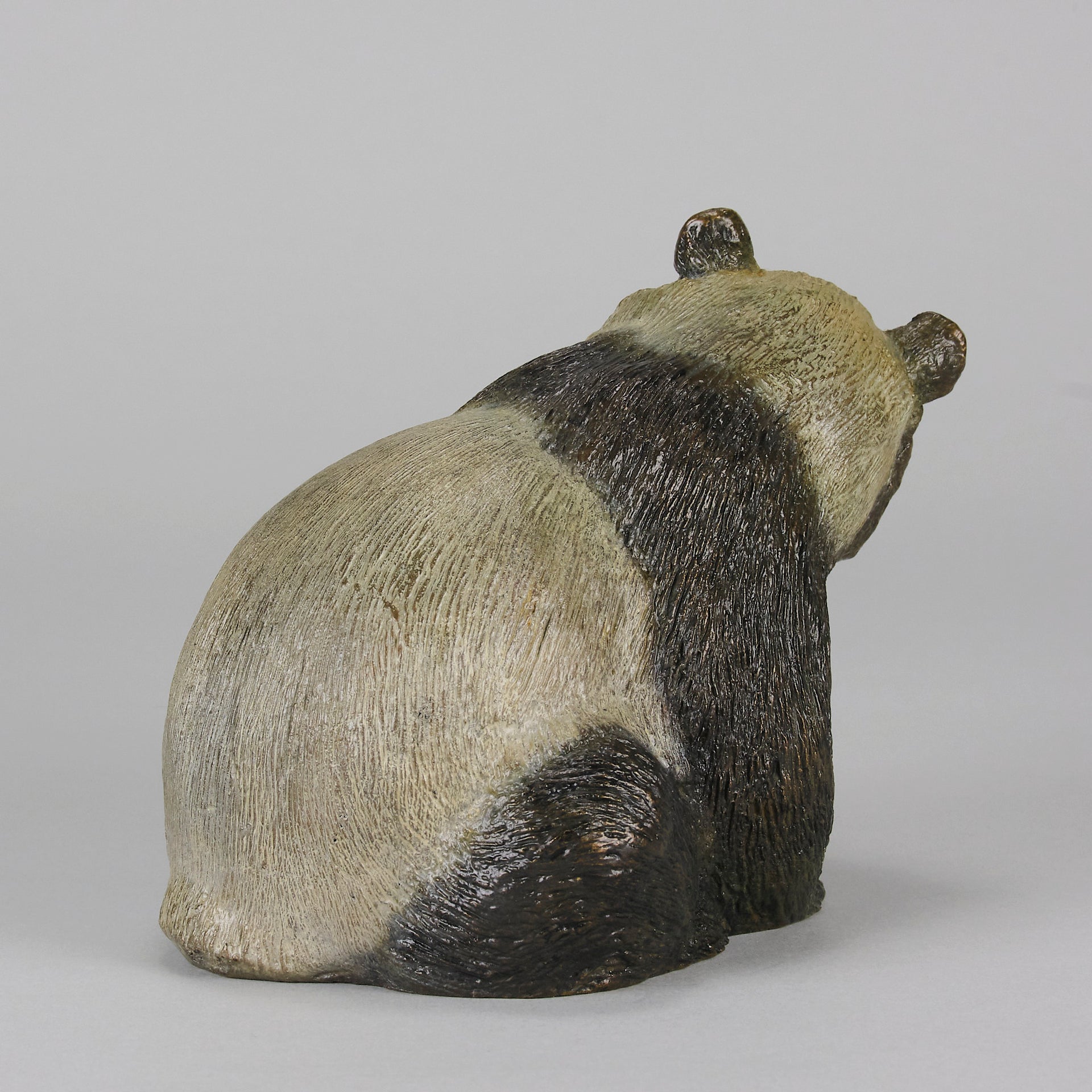 Seated Panda Bronze by Leroy