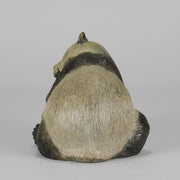 Seated Panda Bronze by Leroy