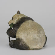 Seated Panda Bronze by Leroy