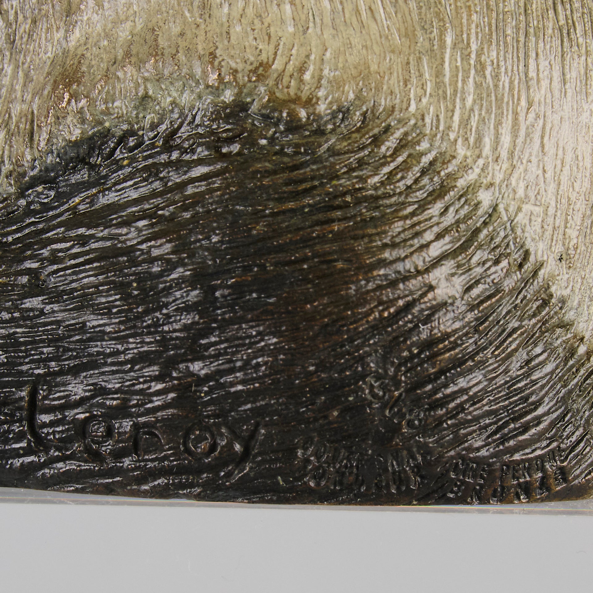 Seated Panda Bronze by Leroy