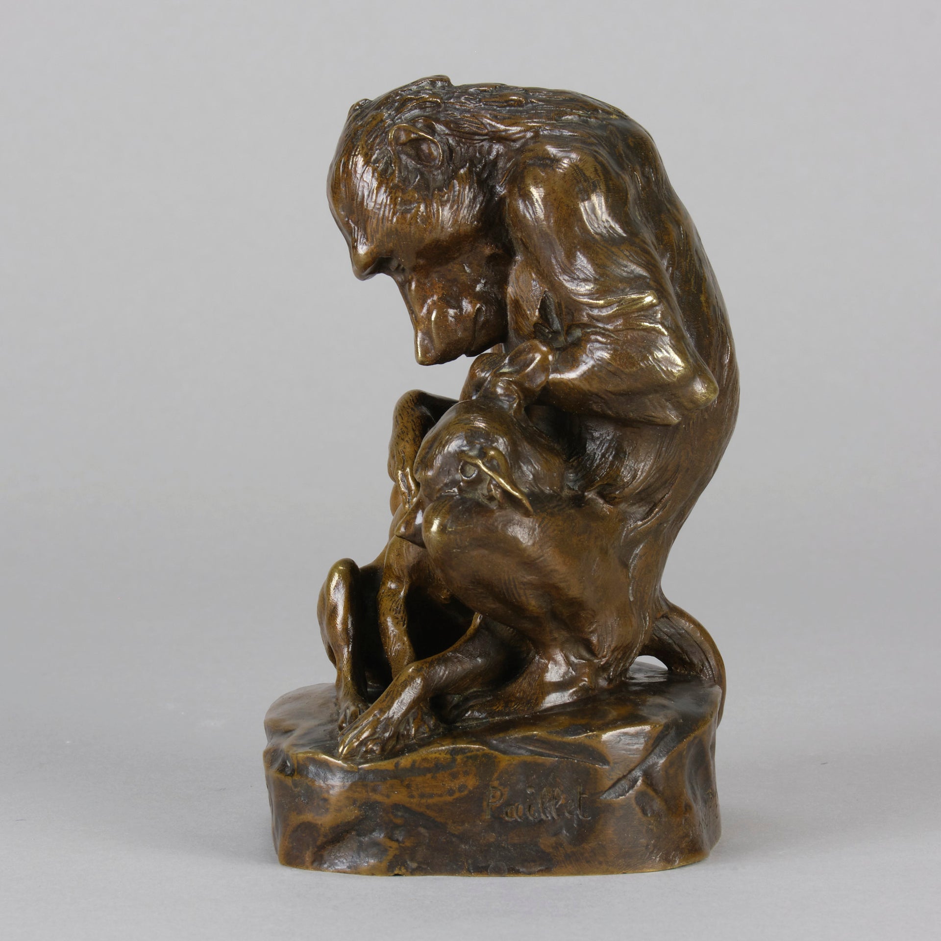 Art Deco Paillet bronze -  Animaliers - Deux Amis - Antique Bronze - Antique animal sculptures for sale - Hickmet Fine Arts