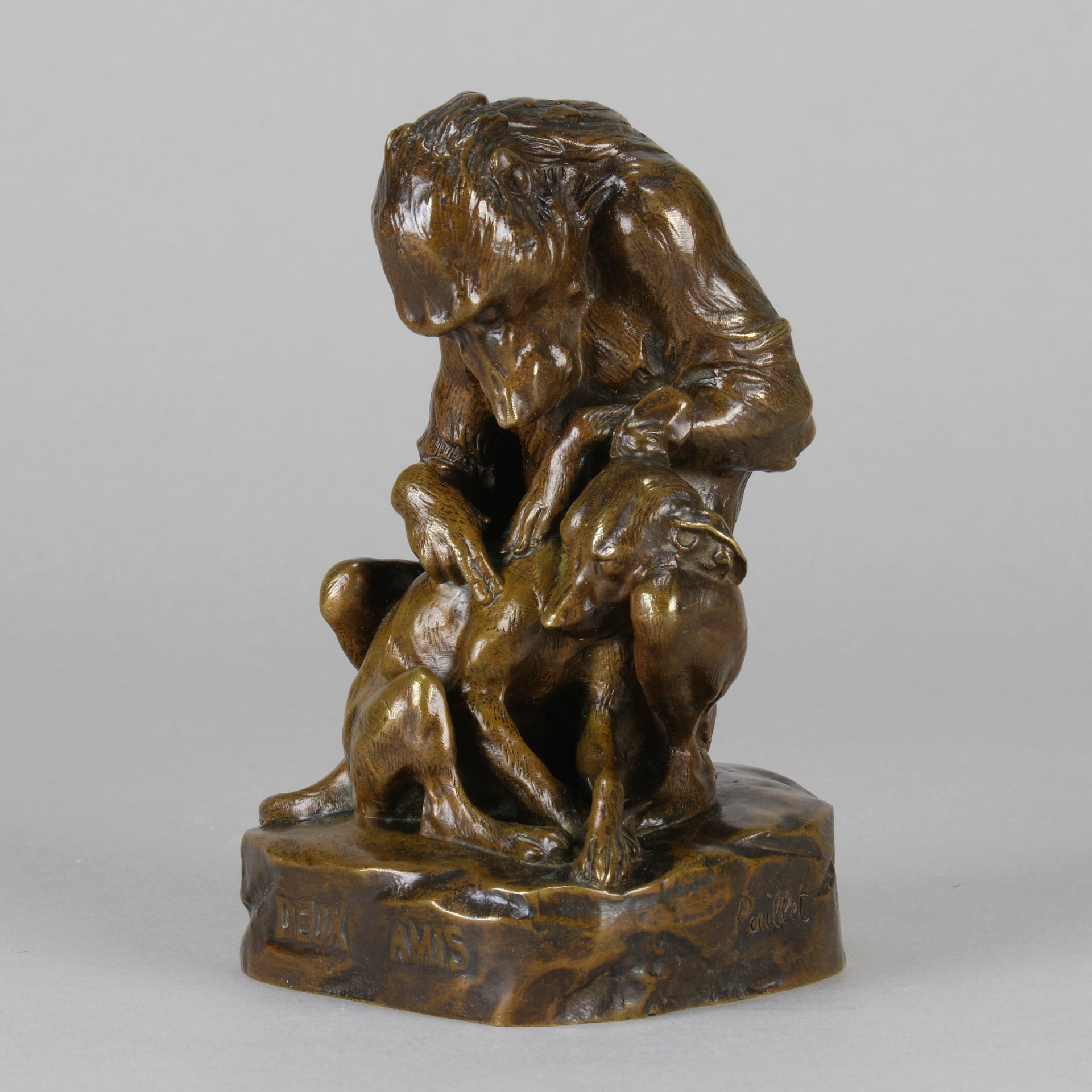 Art Deco Paillet bronze -  Animaliers - Deux Amis - Antique Bronze - Antique animal sculptures for sale - Hickmet Fine Arts