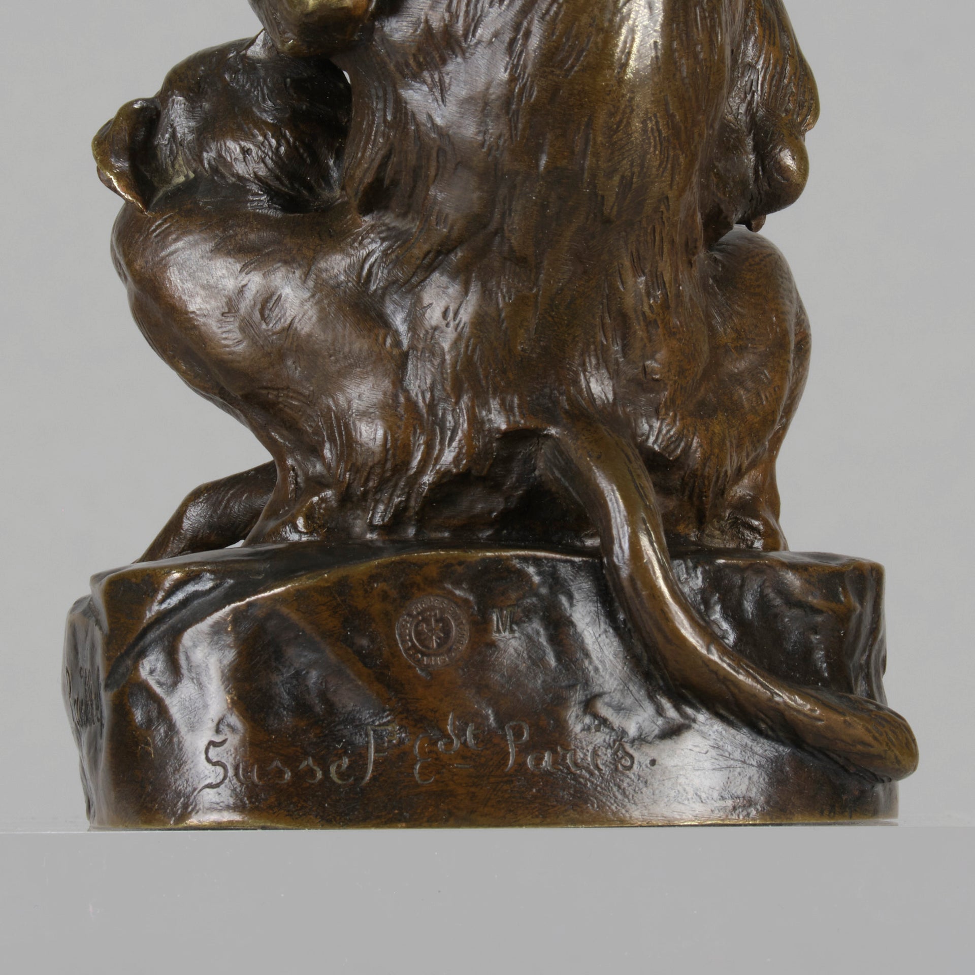 Art Deco Paillet bronze -  Animaliers - Deux Amis - Antique Bronze - Antique animal sculptures for sale - Hickmet Fine Arts