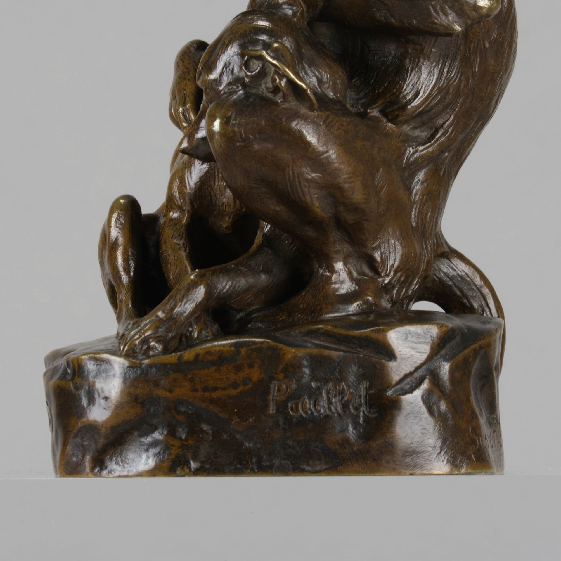 Art Deco Paillet bronze -  Animaliers - Deux Amis - Antique Bronze - Antique animal sculptures for sale - Hickmet Fine Arts