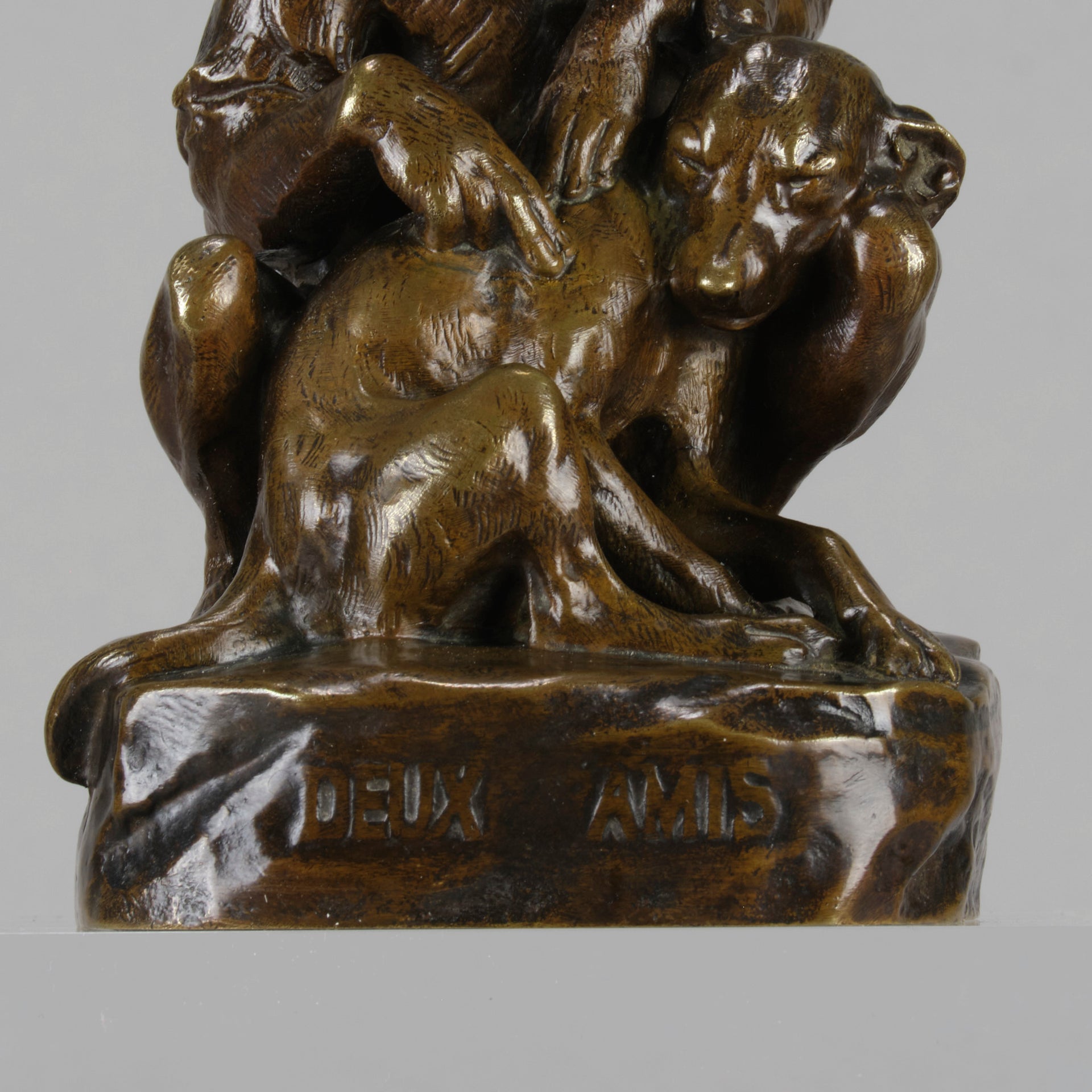 Art Deco Paillet bronze -  Animaliers - Deux Amis - Antique Bronze - Antique animal sculptures for sale - Hickmet Fine Arts