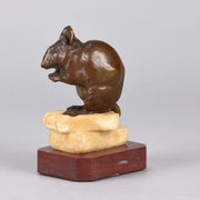 Mouse and Cheese - Charles Valton Bronze - Hickmet Fine Arts 