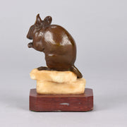 Mouse and Cheese - Charles Valton Bronze - Hickmet Fine Arts 