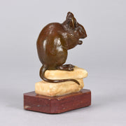 Mouse and Cheese - Charles Valton Bronze - Hickmet Fine Arts 