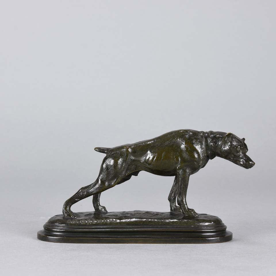 Charles Gremion Bronze - Stretching Hound - Hickmet Fine Arts 