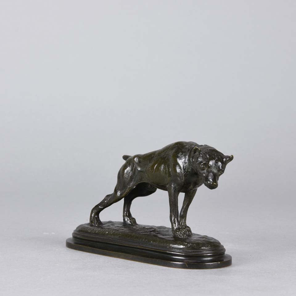 Charles Gremion Bronze - Stretching Hound - Hickmet Fine Arts 