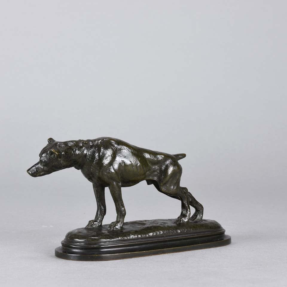 Charles Gremion Bronze - Stretching Hound - Hickmet Fine Arts 