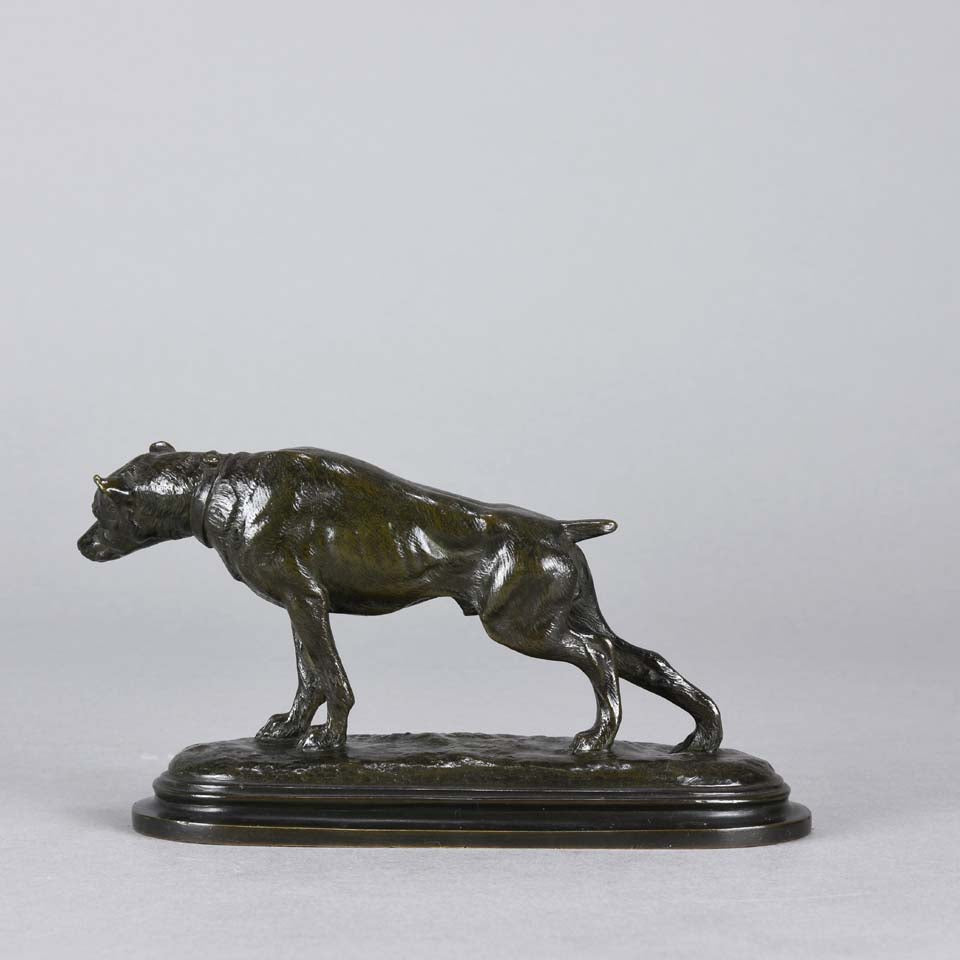 Charles Gremion Bronze - Stretching Hound - Hickmet Fine Arts 
