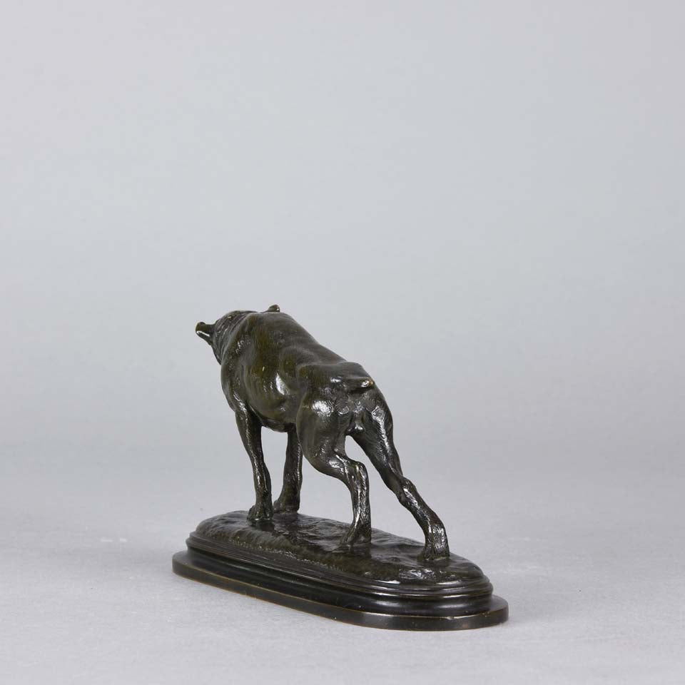 Charles Gremion Bronze - Stretching Hound - Hickmet Fine Arts 
