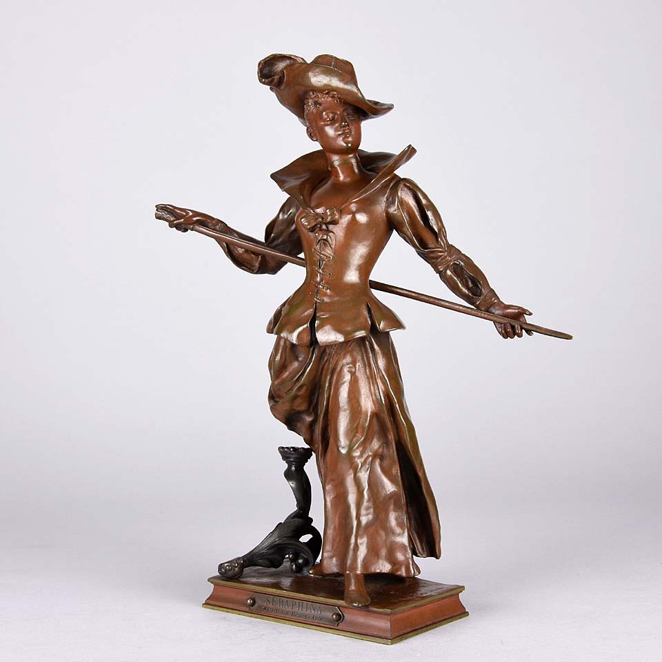 Charles Vital-Cornu Bronze - "Seraphina" - Hickmet Fine Arts