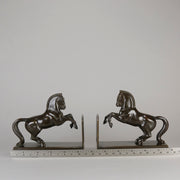 Art Deco Bronze - "Horse Bookends" by McHen - Hickmet Fine Arts 