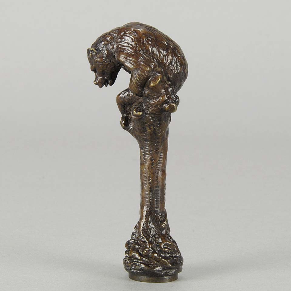 Christophe Fratin Bronze Bear Seal